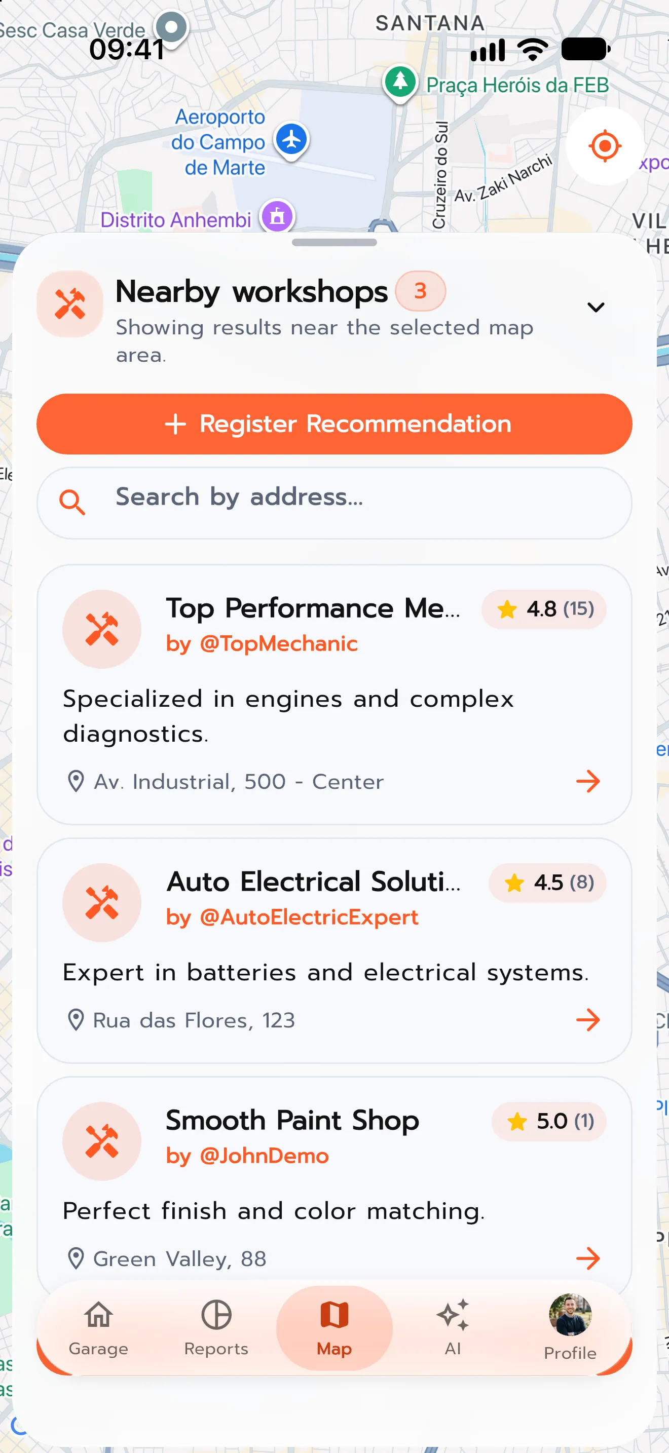 Recommended services