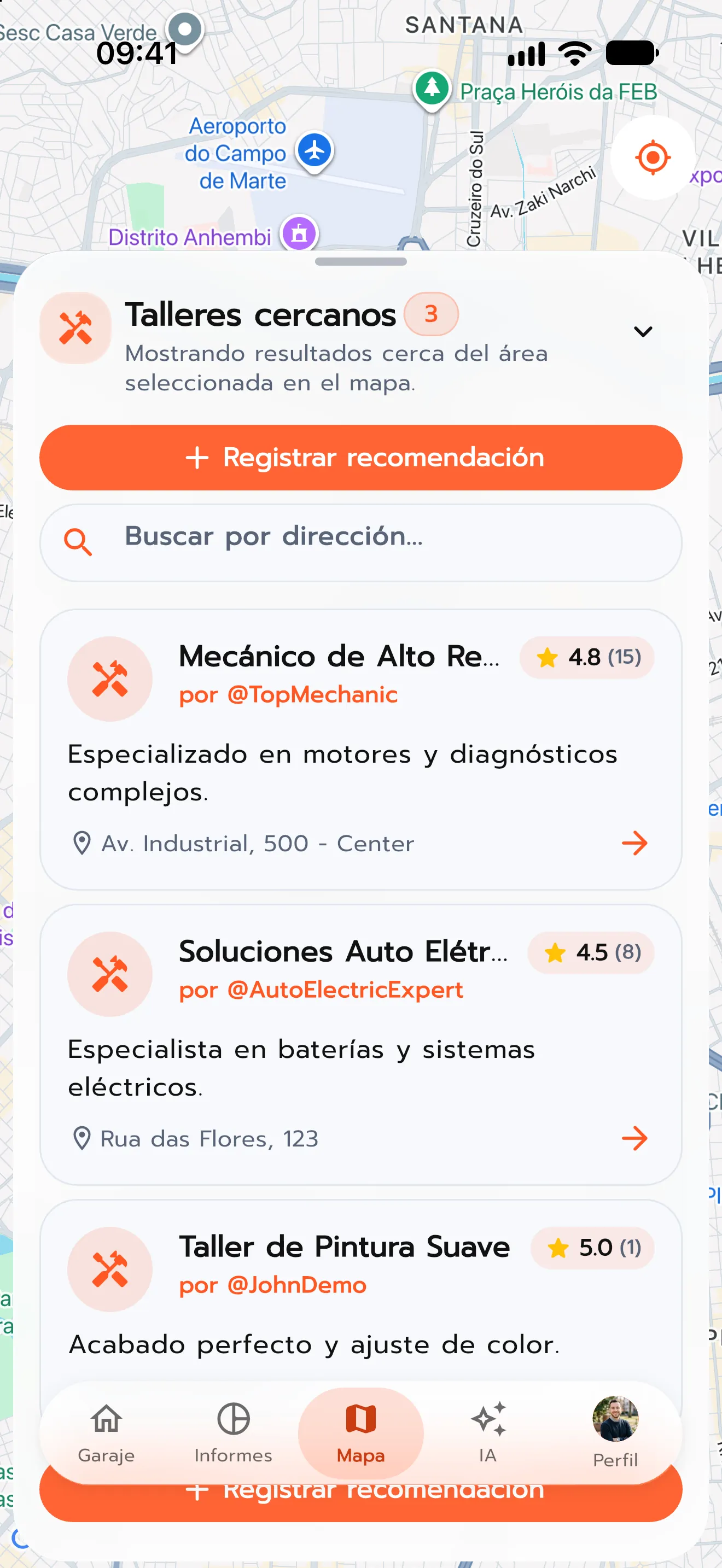 Servicios recomendados