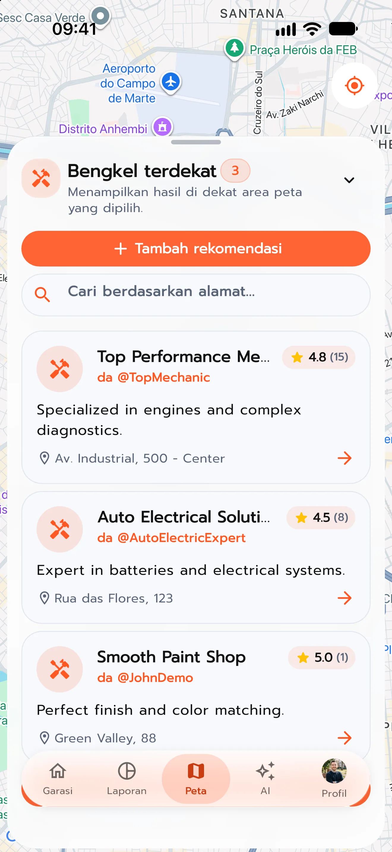 Layanan direkomendasikan
