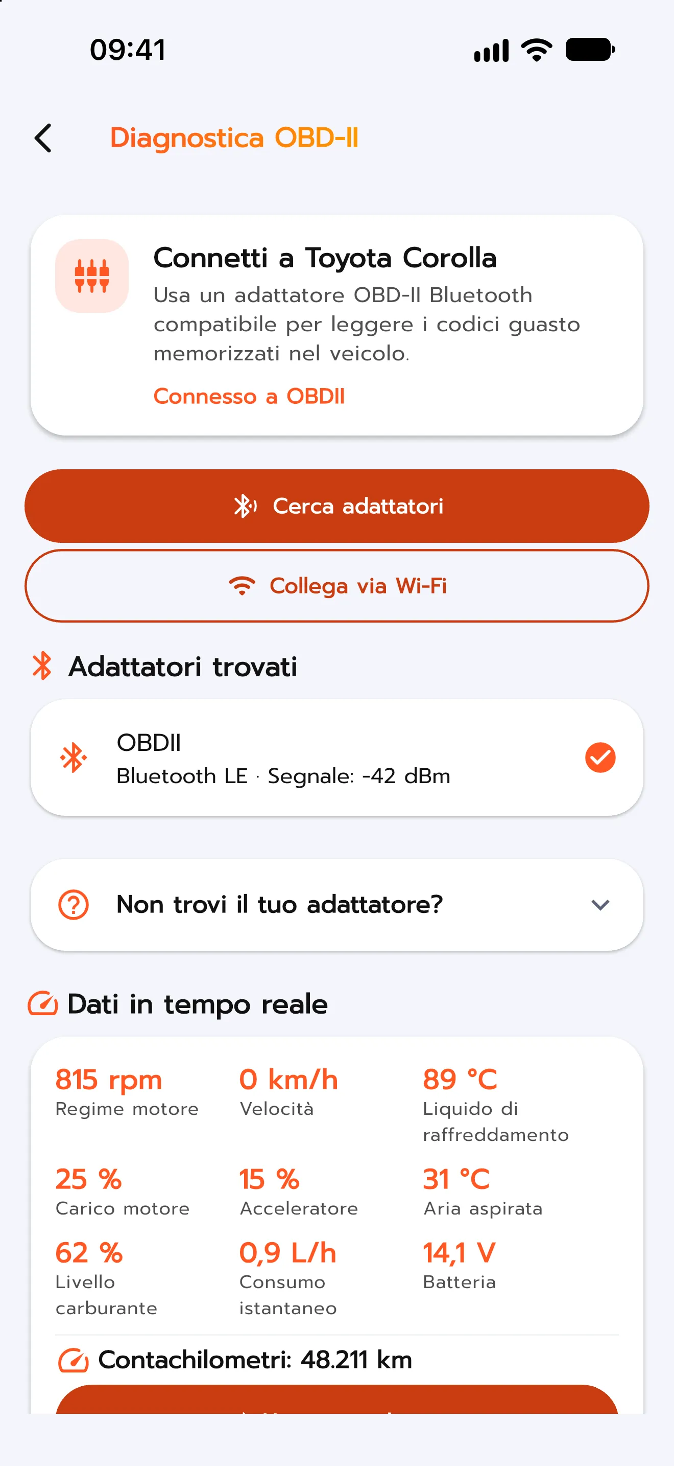 Scansione diagnostica