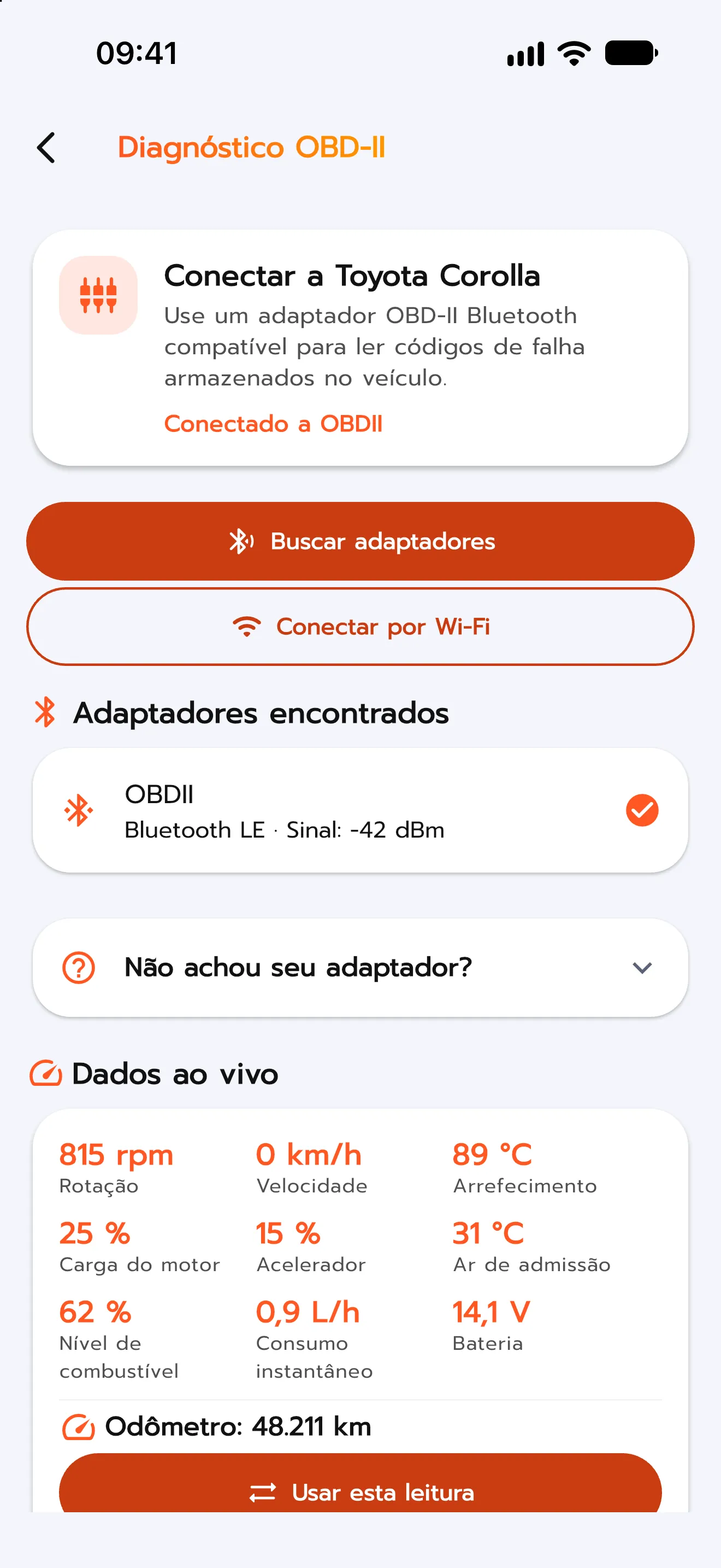 Escaneamento diagnóstico