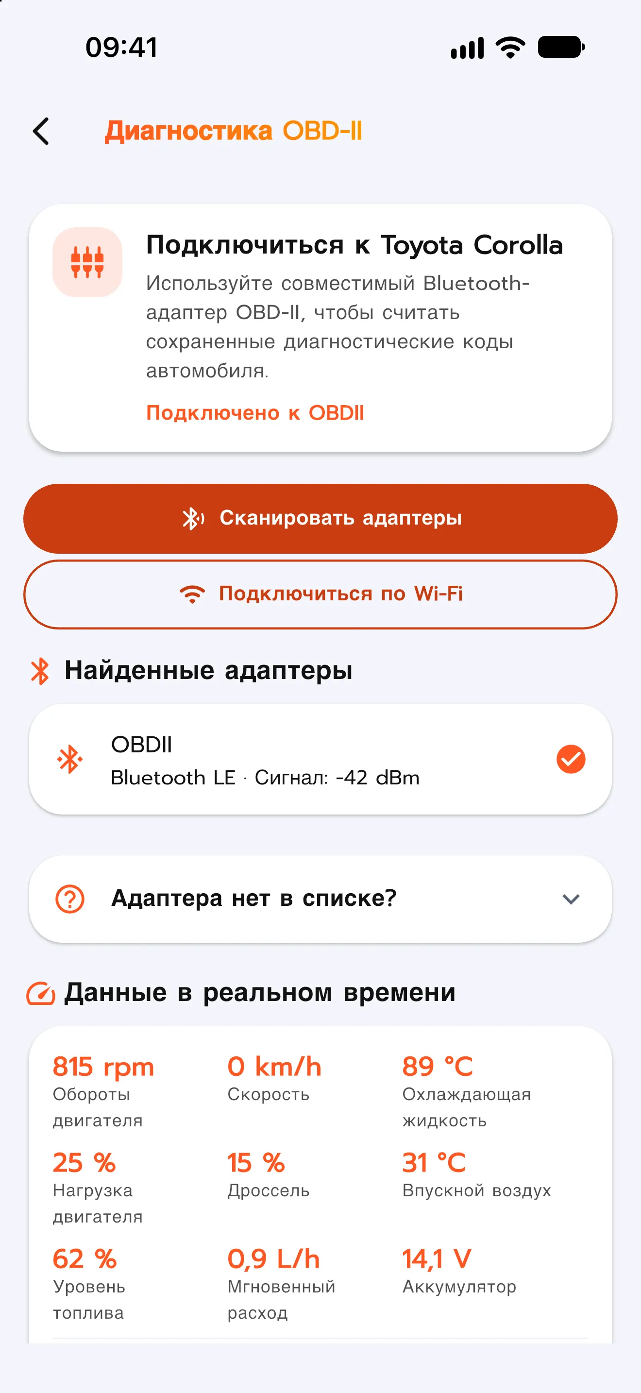 Диагностический скан